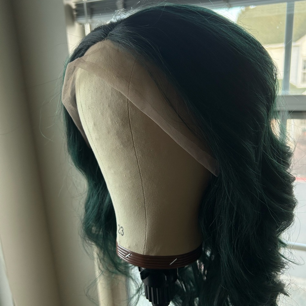 Elegant Emerald Lace Front Wig